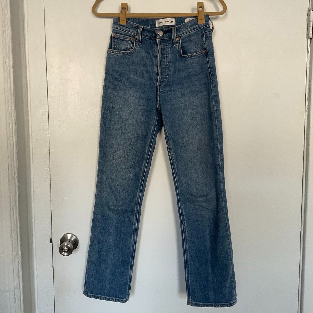 Aritzia Denim Forum The Arlo High Rise Straight 28L (Size 24)